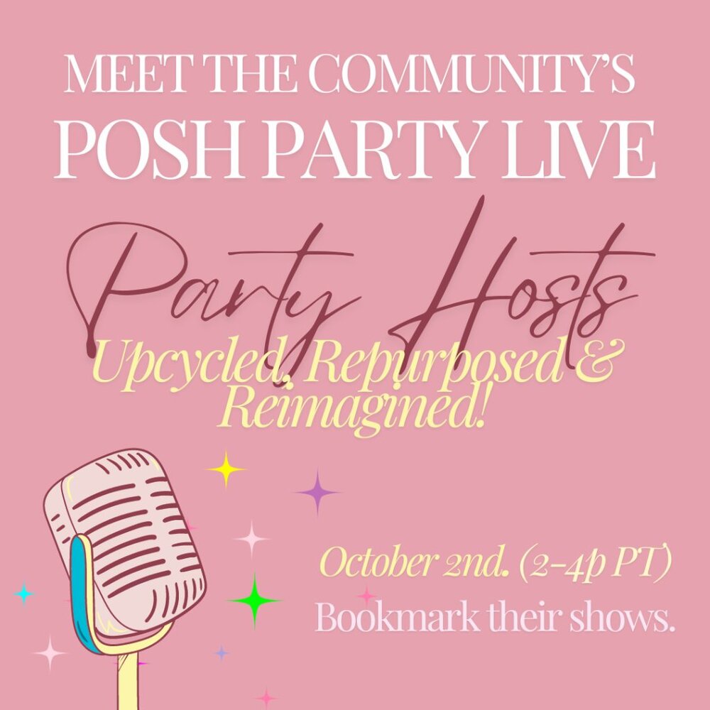 Support our Party Hosts for 10/2: UPCYCLED, REPURPOSED, AND REIMAGINED!